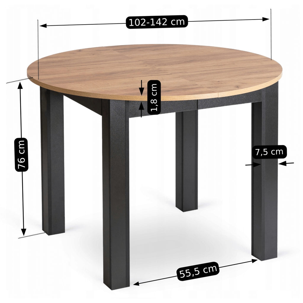 Harry Ausziehtisch 102–142 cm