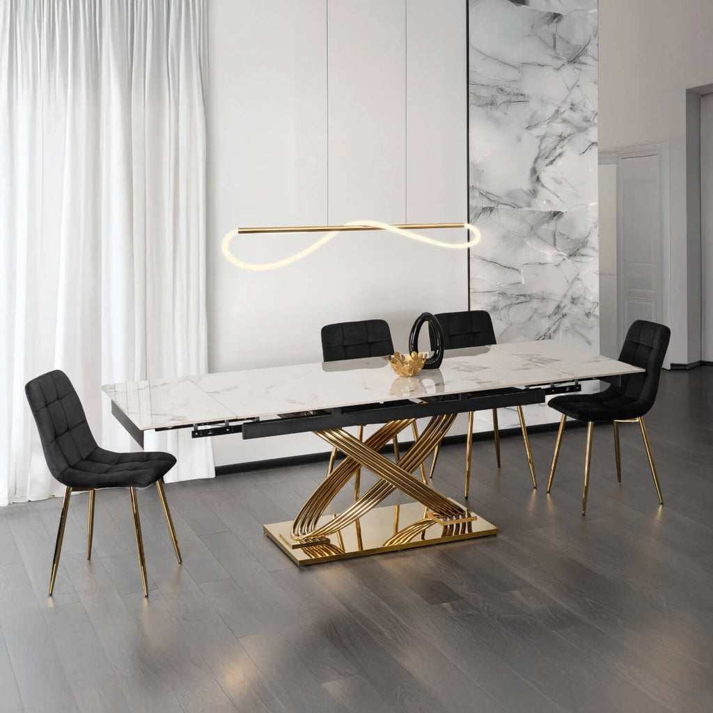 IBIZA Keramik-Ausziehtisch 160–240 cm