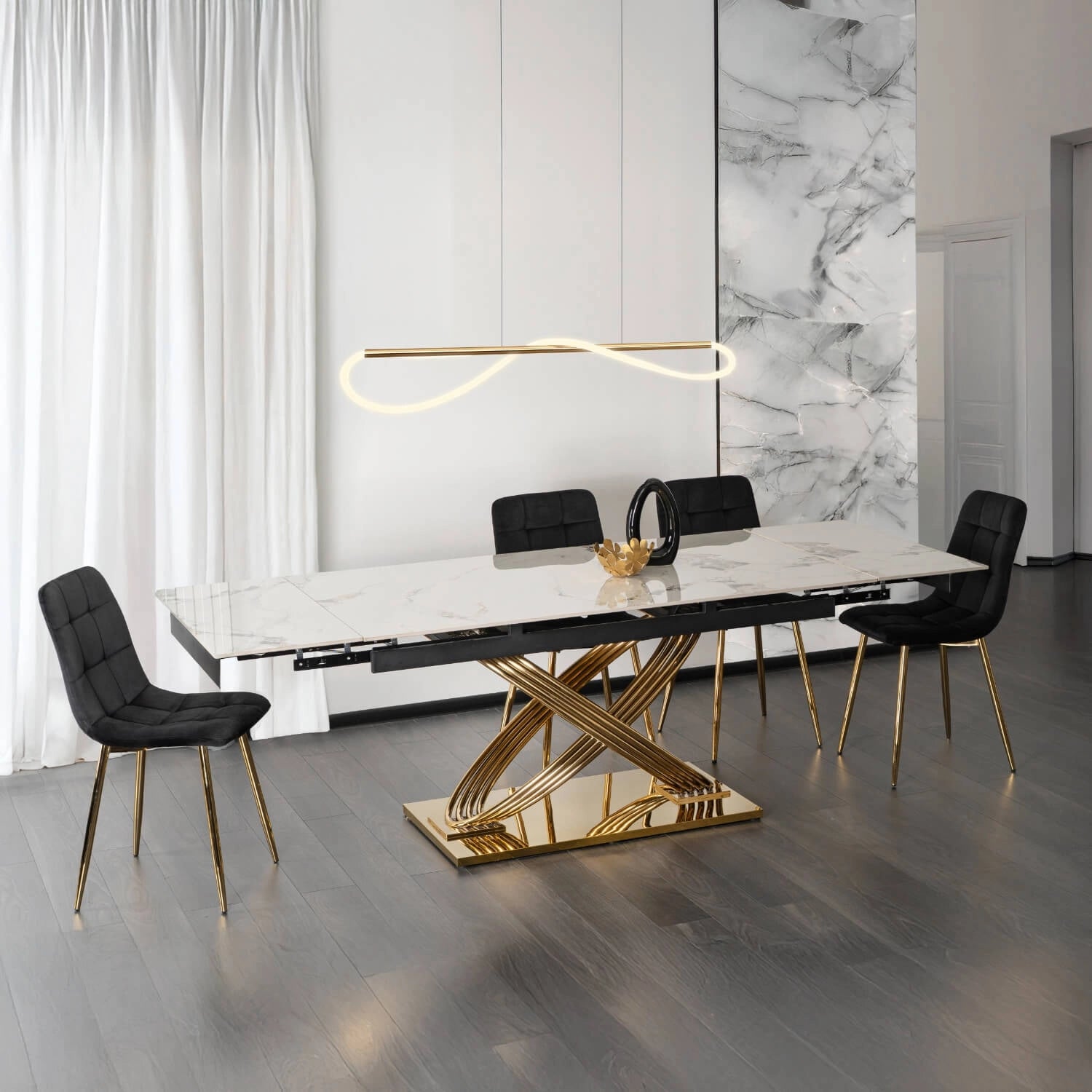 IBIZA Keramik-Ausziehtisch 160–240 cm