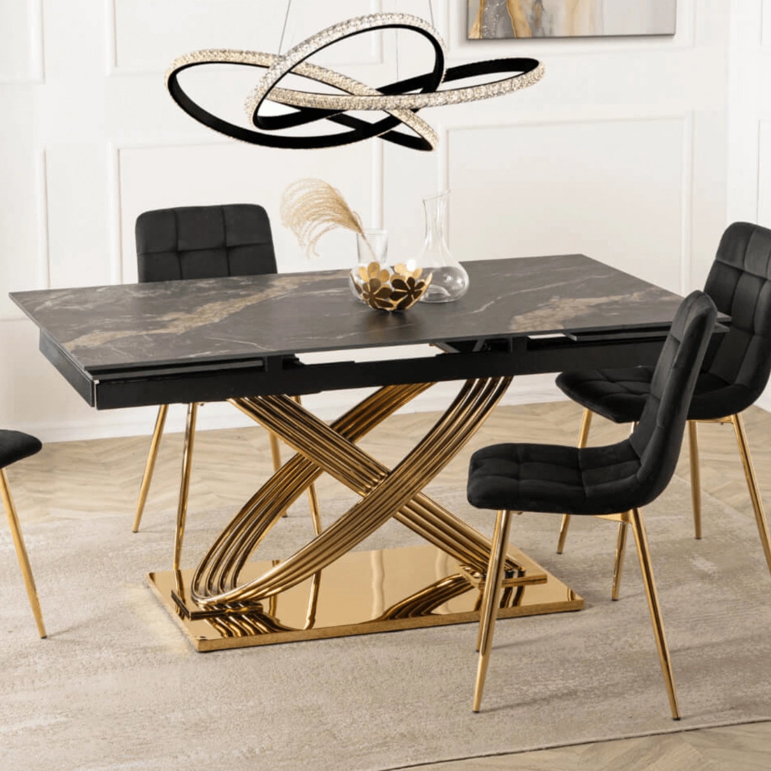 IBIZA Keramik-Ausziehtisch 160–240 cm