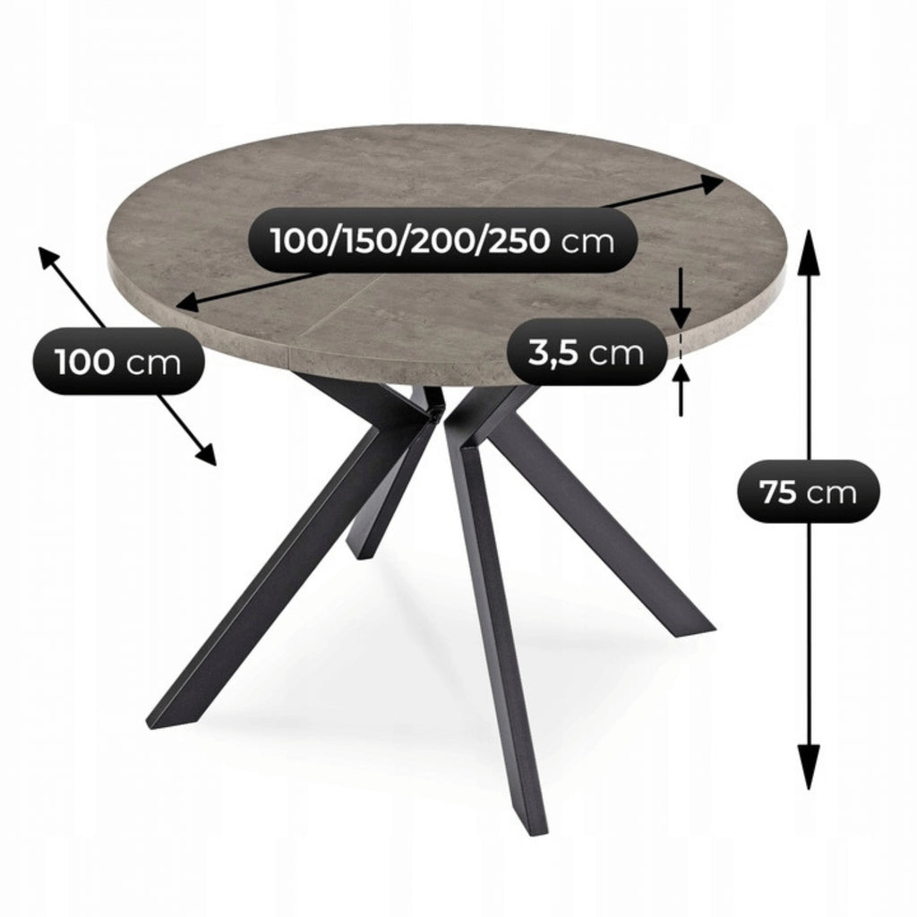 Ausziehtisch LUKAS 100–250 cm