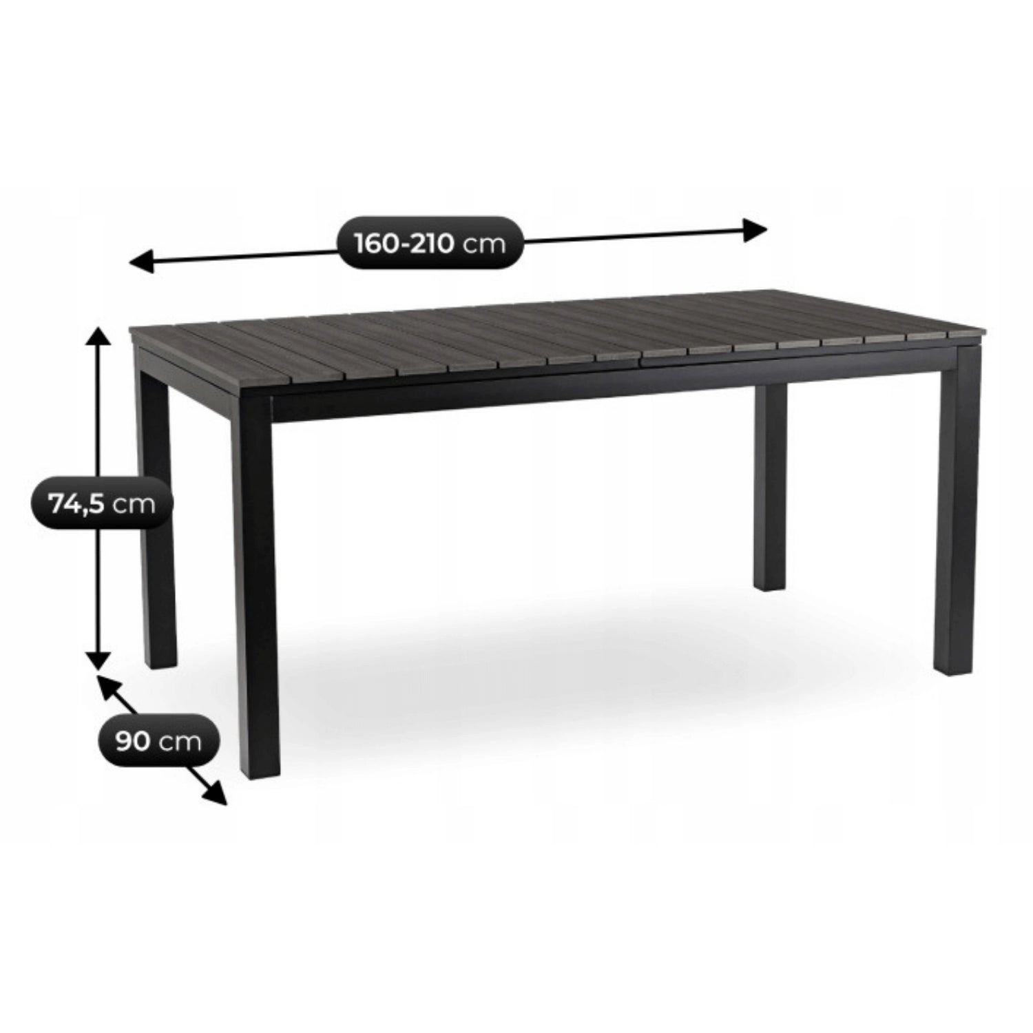 ARGOS Gartentisch 160-210 cm