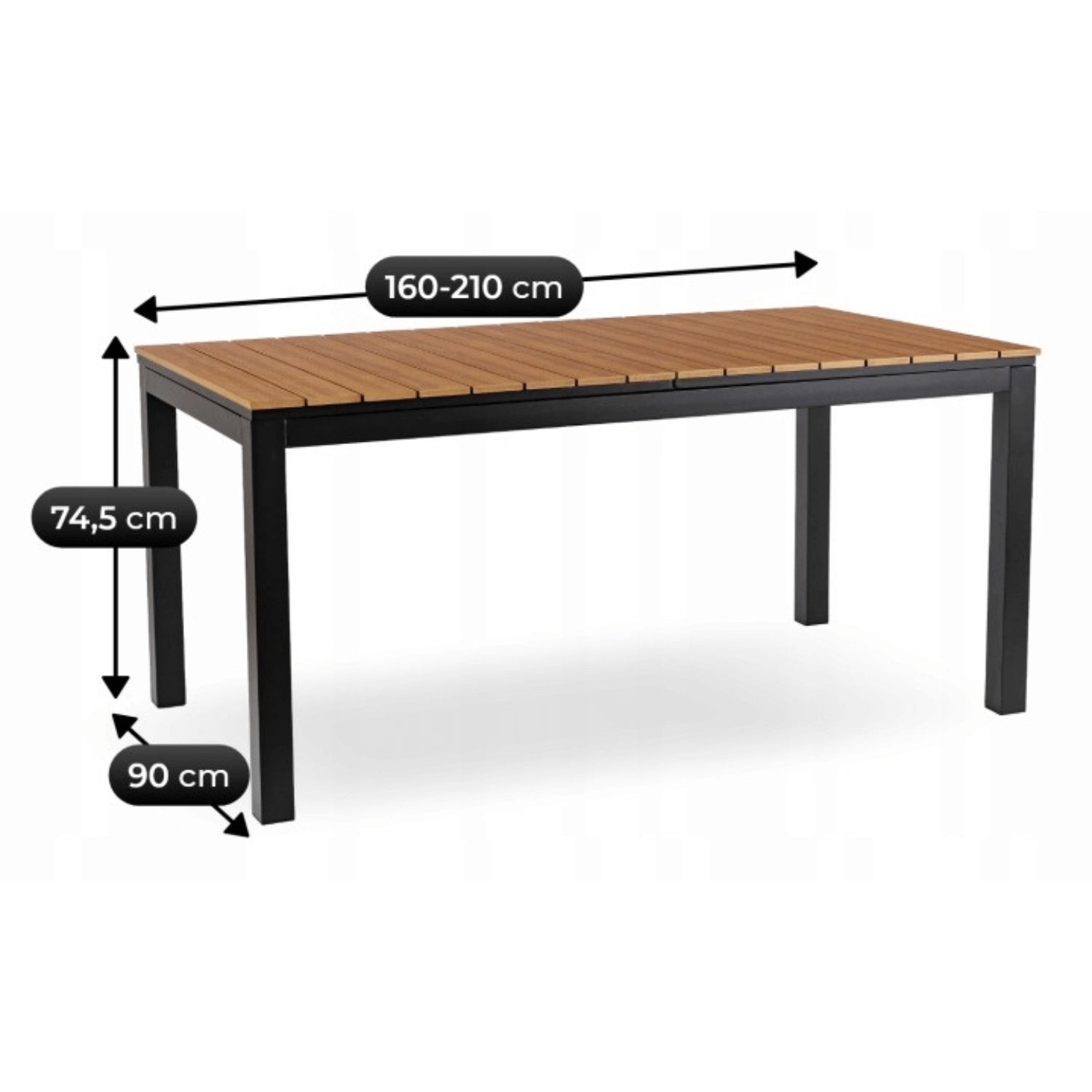 ARGOS Gartentisch 160-210 cm