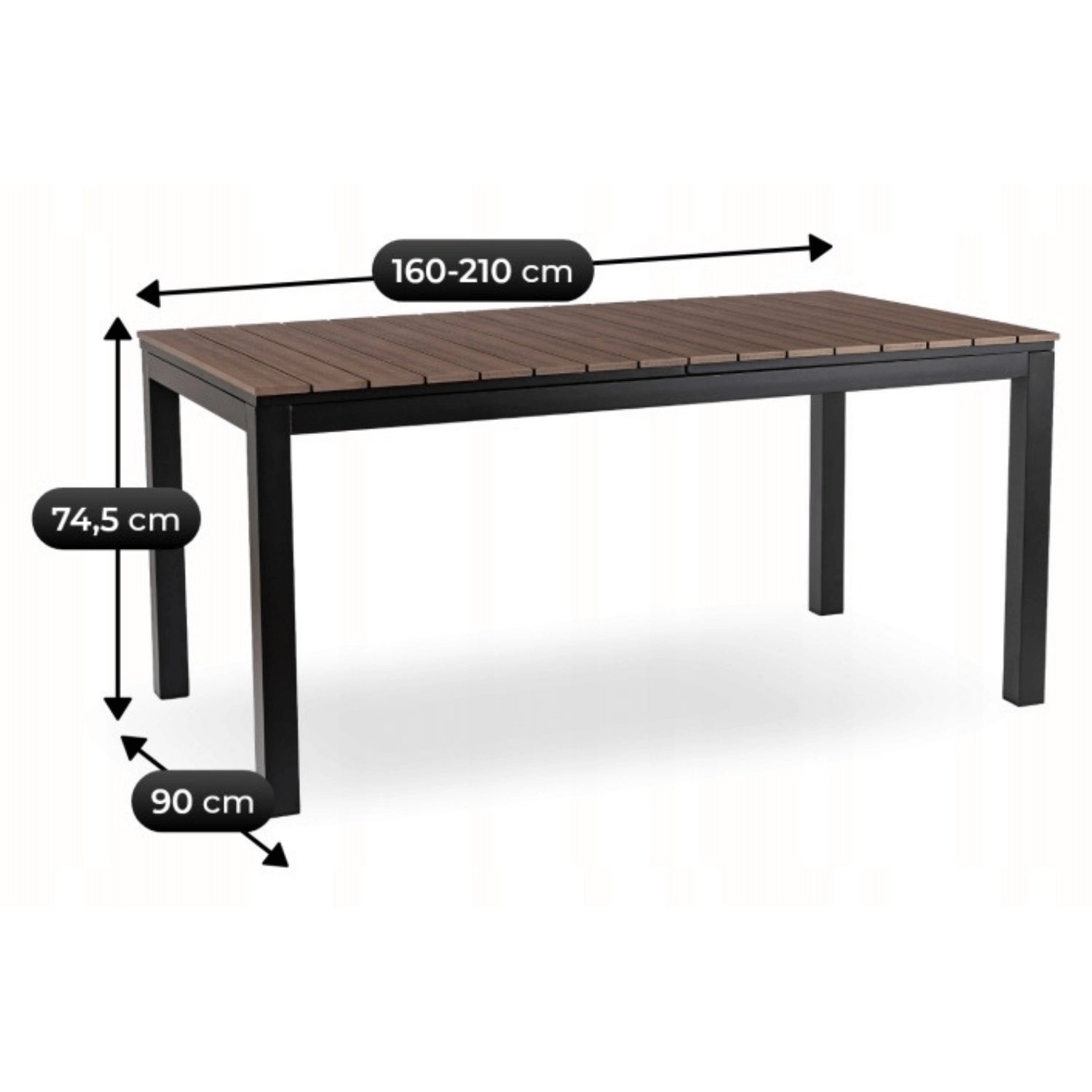 ARGOS Gartentisch 160-210 cm