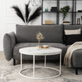 AGNES MAX Couchtisch Weißer Marmor