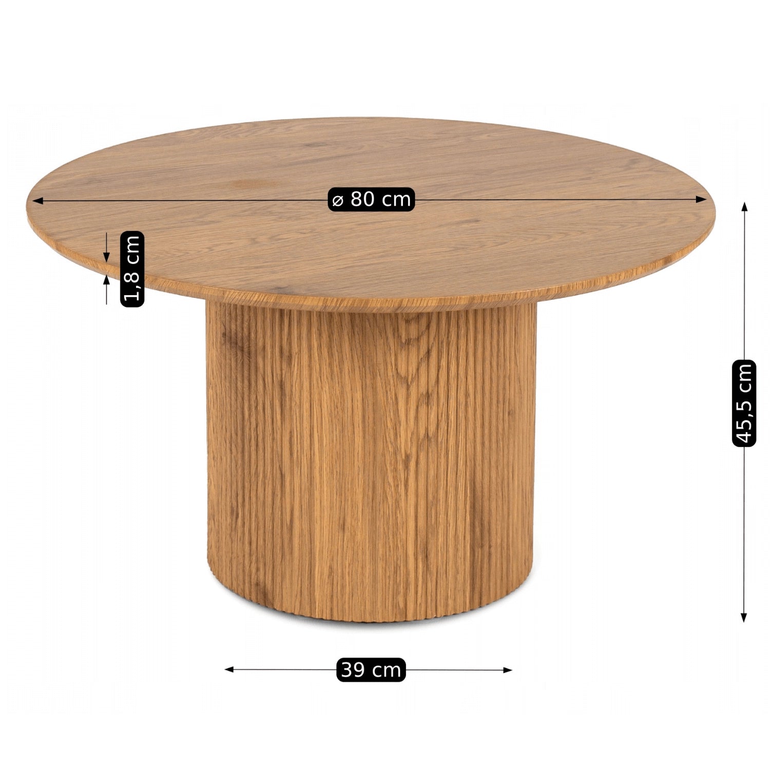 MAYLIN MAX Eichentisch Natur-Eiche