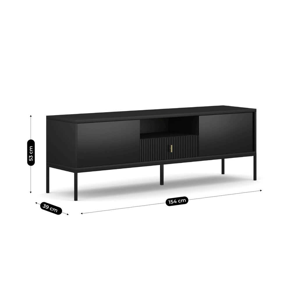 MARCOS TV-Schrank 154 cm Rillen-Front