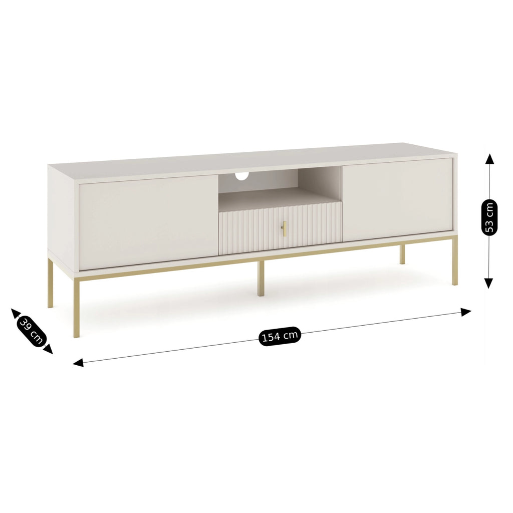 MARCOS TV-Schrank 154 cm Rillen-Front