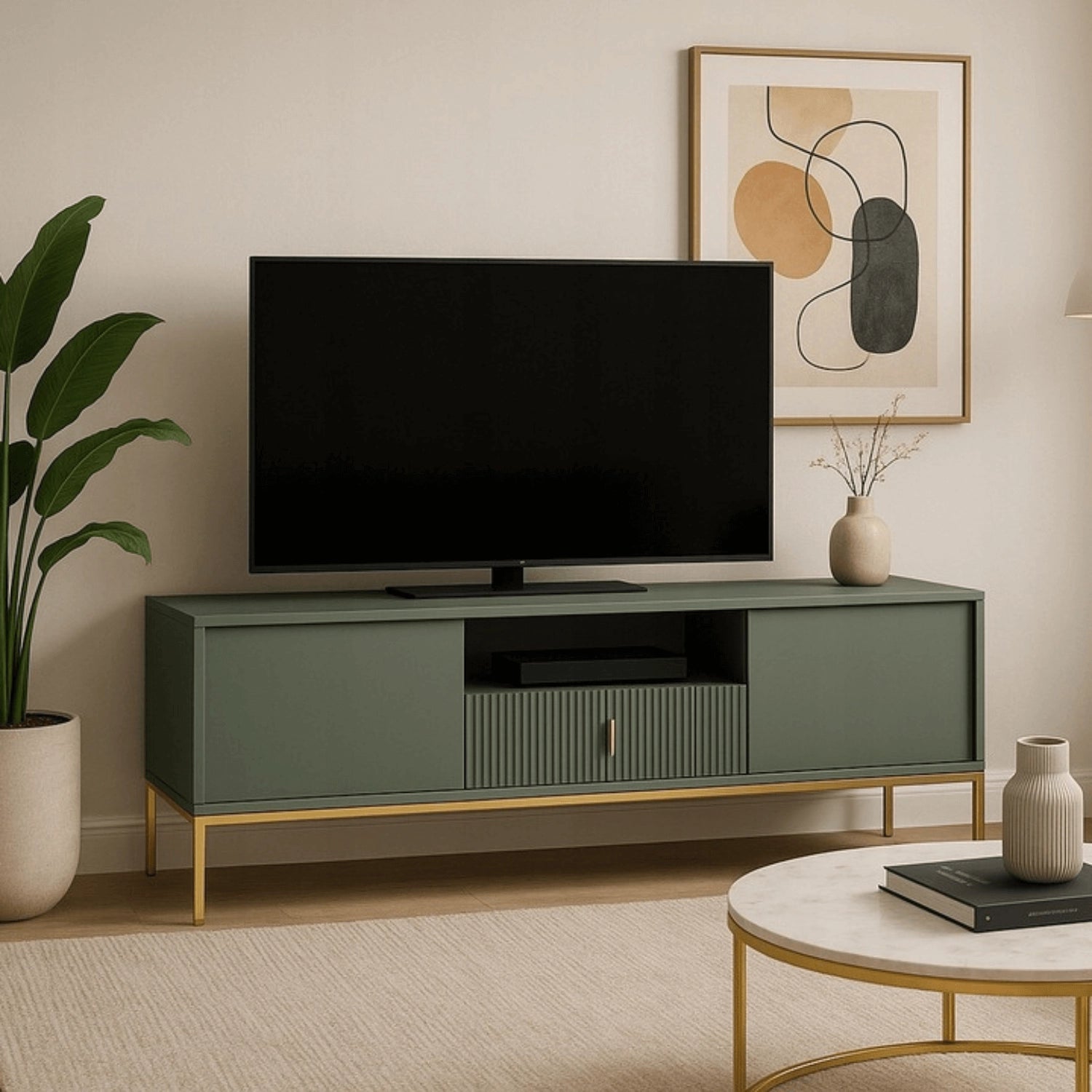 MARCOS TV-Schrank 154 cm Rillen-Front