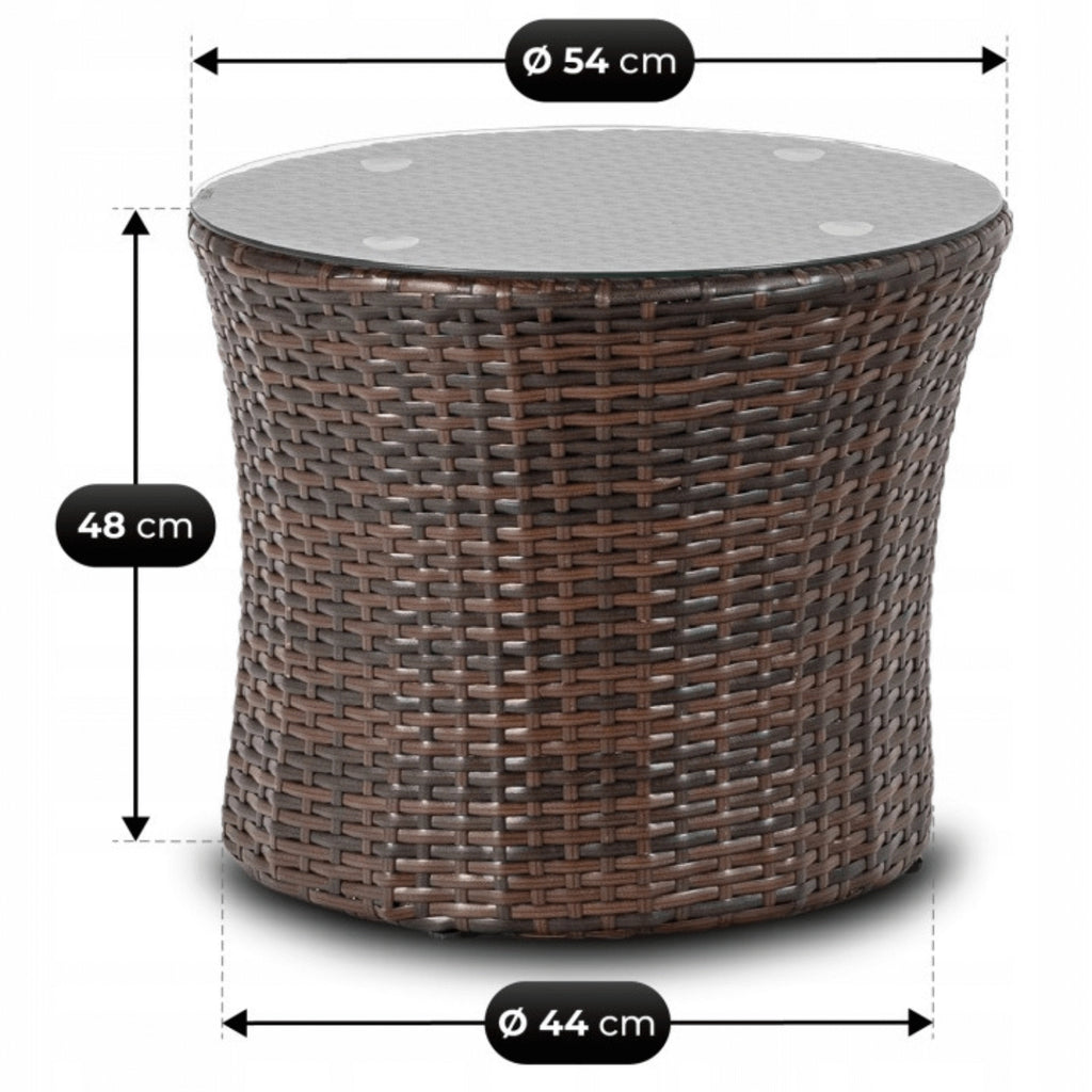 FRIO Gartenmöbel-Set Braun/Beige