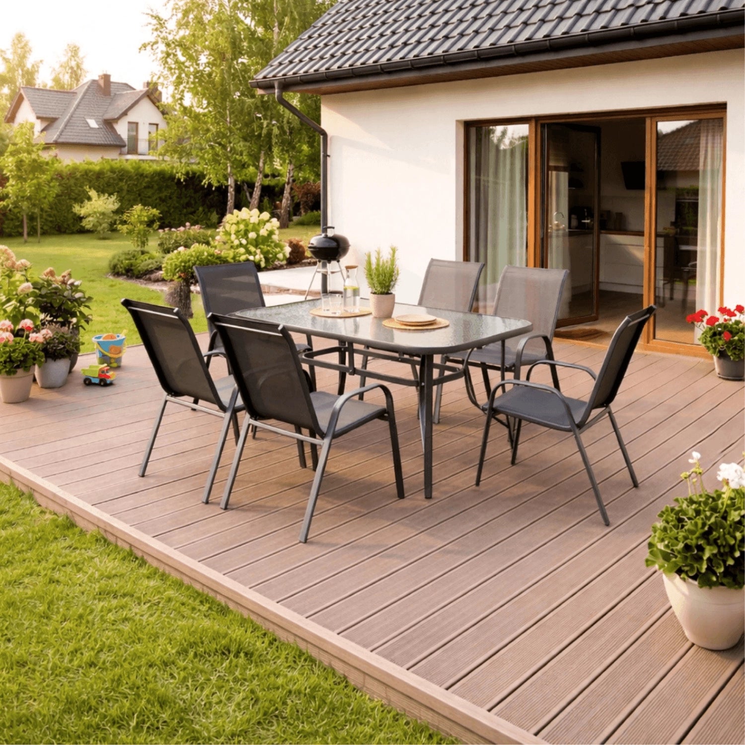 Gartenmöbelset LIBERTY schwarz