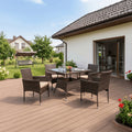 MORADO Gartenmöbel-Set Braun/Beige