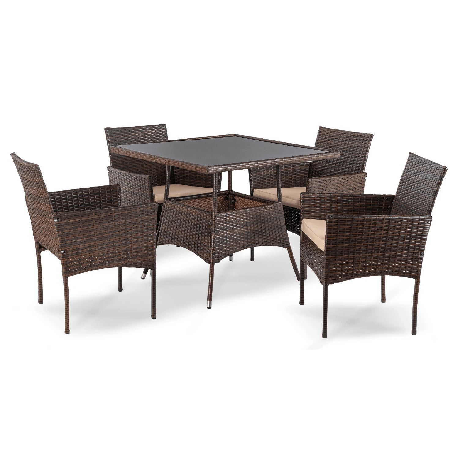 MORADO Gartenmöbel-Set Braun/Beige