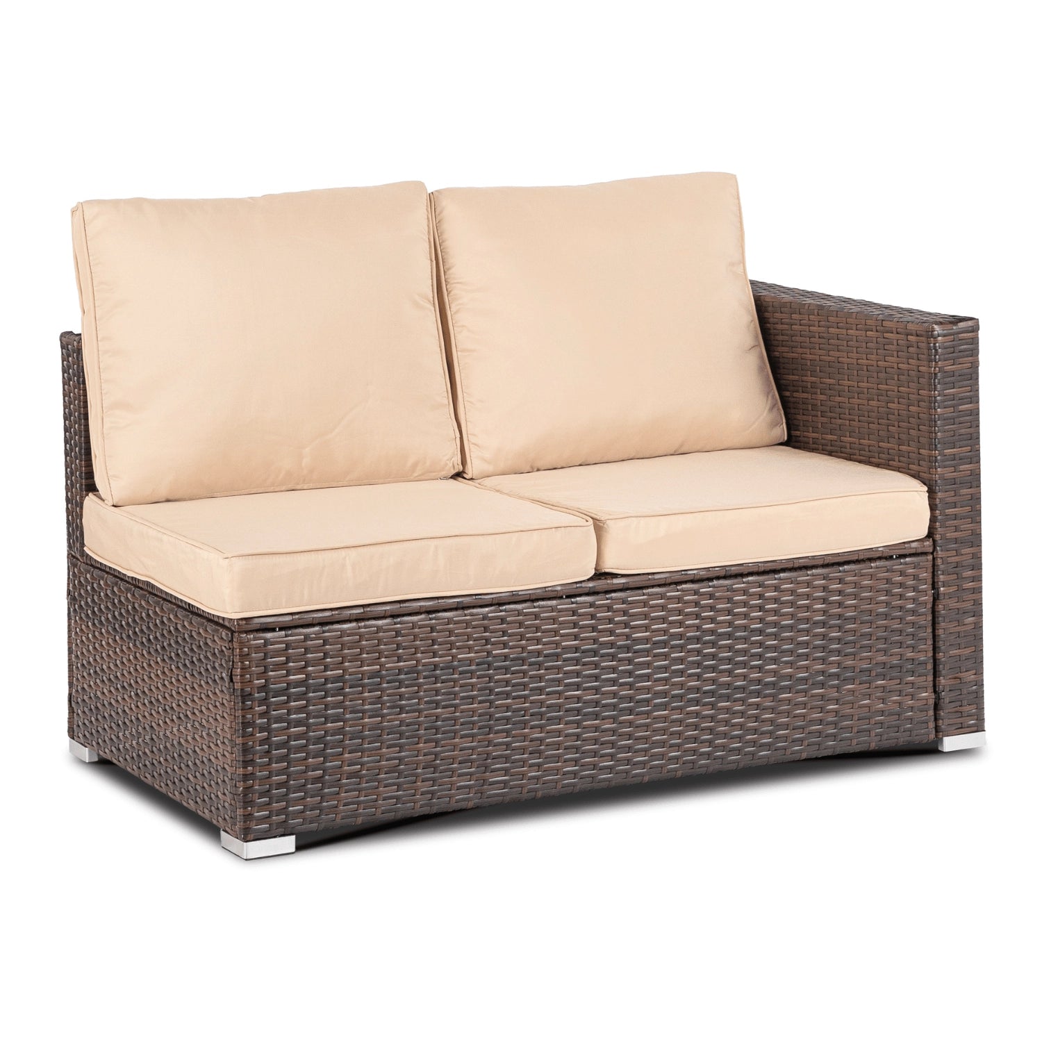 NEGRO Gartenmöbel-Set Braun/Beige