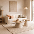 AVILA Couchtisch-Set Travertin/Beige