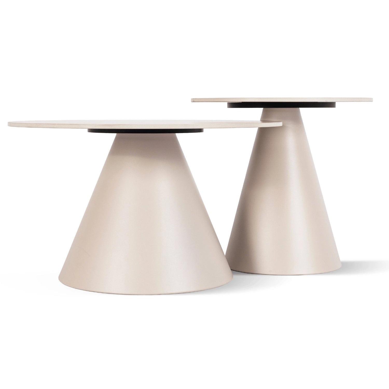 AVILA Couchtisch-Set Travertin/Beige