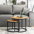 DELIA Couchtisch-Set Goldene Eiche