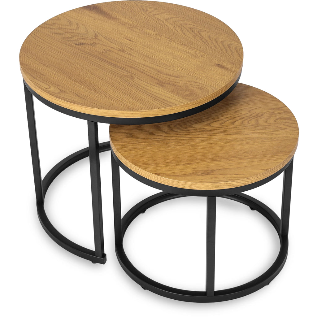 DELIA Couchtisch-Set Goldene Eiche