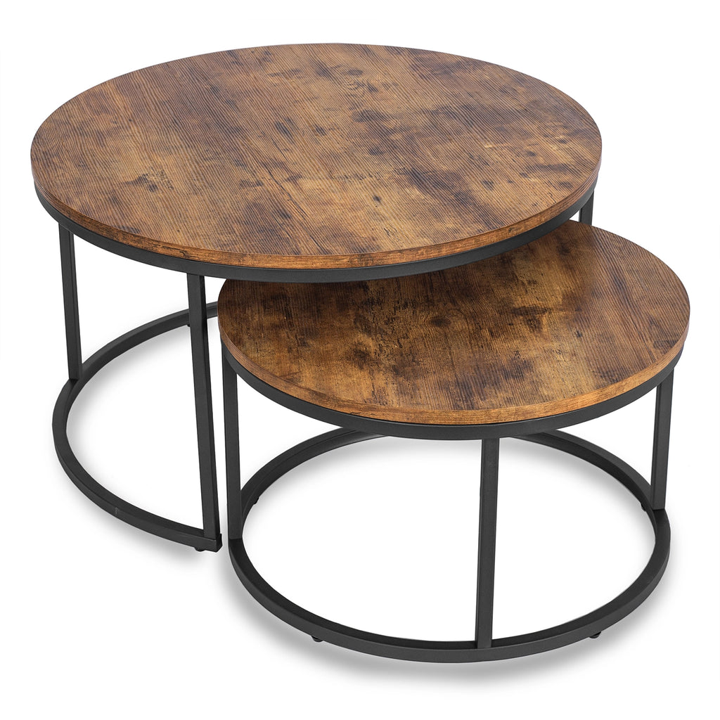 FIGO MAX Couchtisch-Set Rustikale Eiche