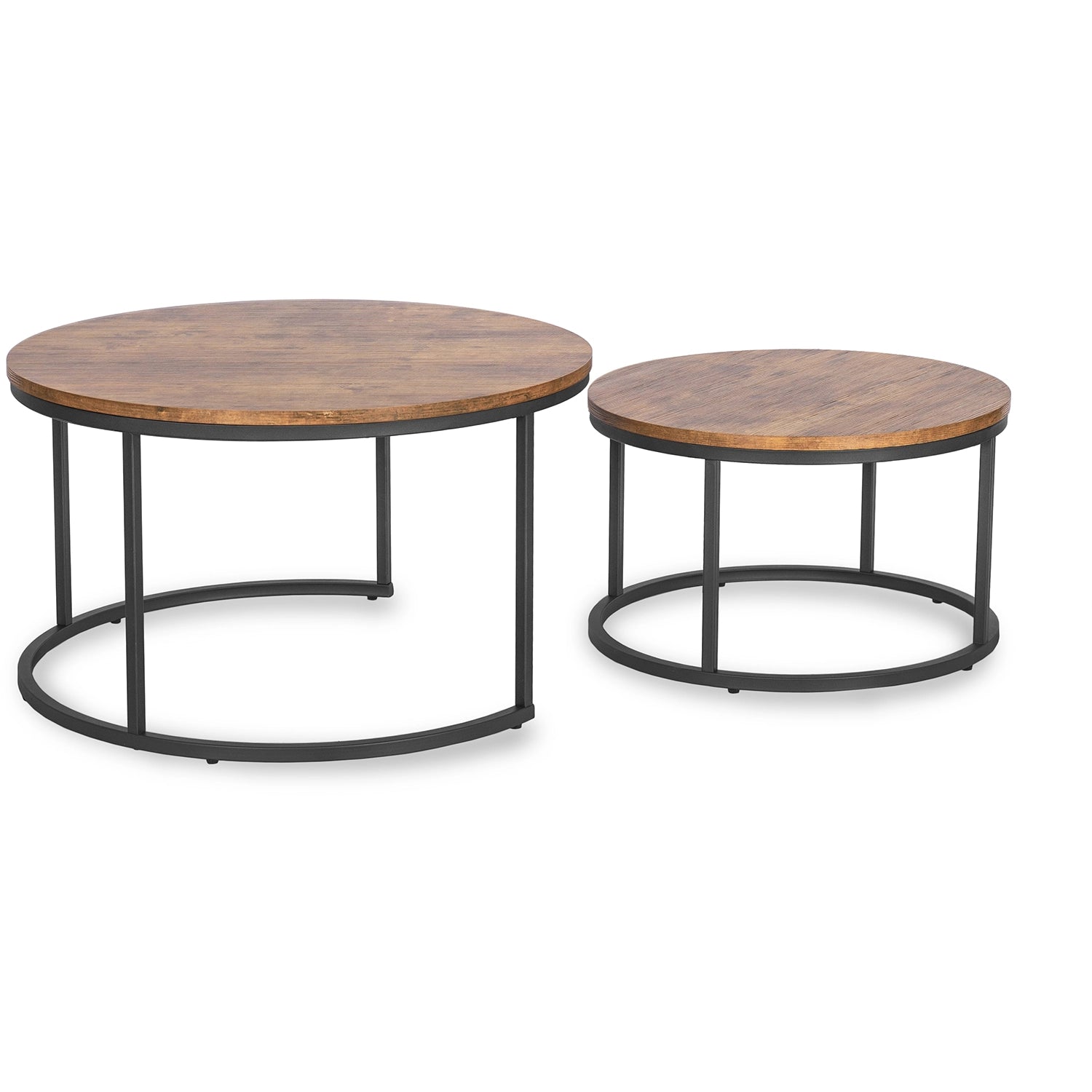 FIGO MAX Couchtisch-Set Rustikale Eiche