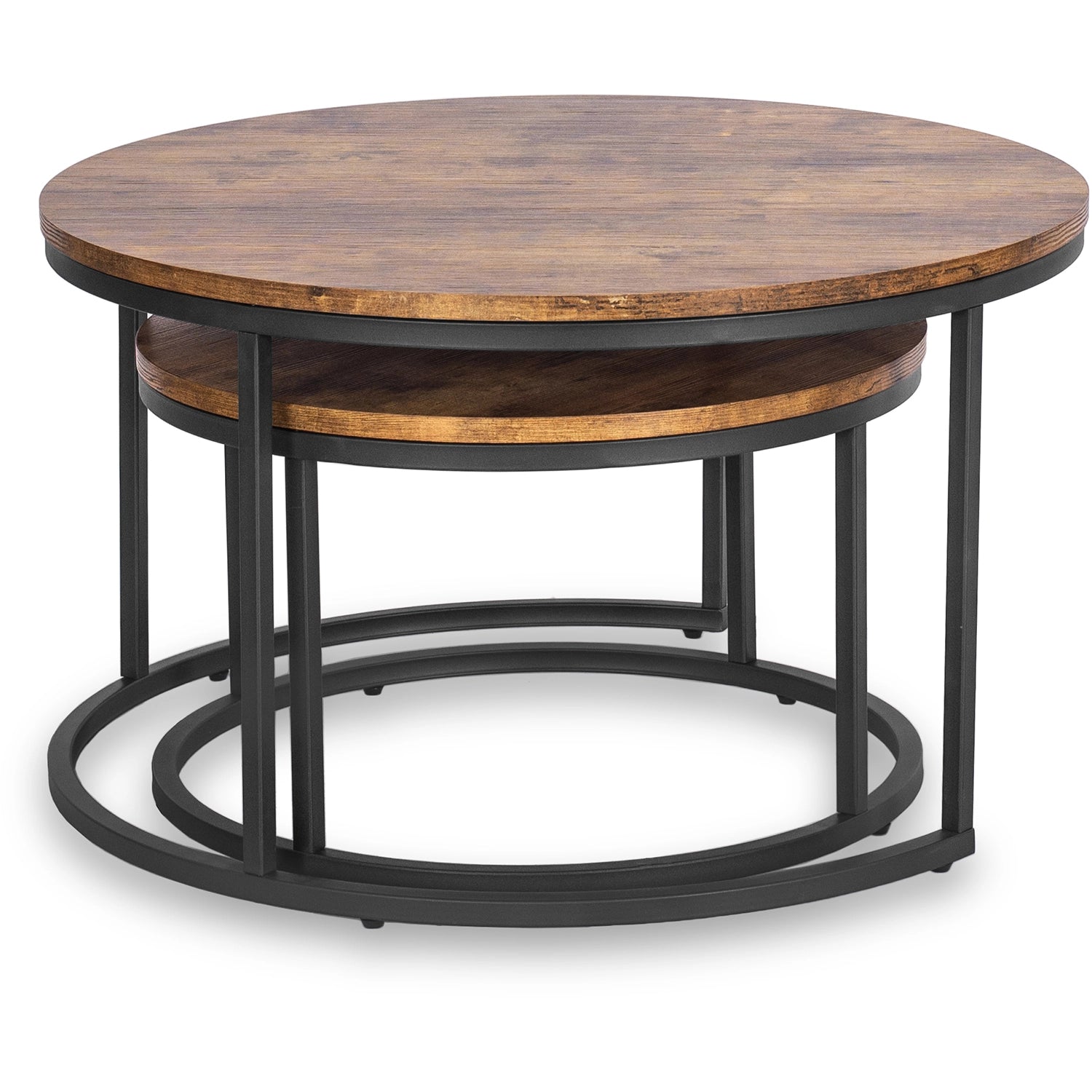 FIGO MAX Couchtisch-Set Rustikale Eiche