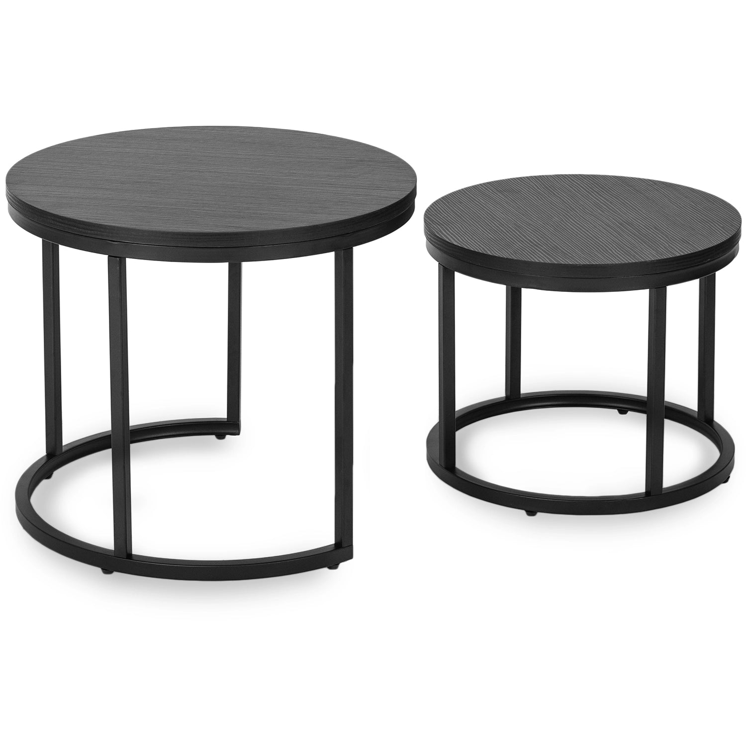 MANU Couchtisch-Set Schwarz