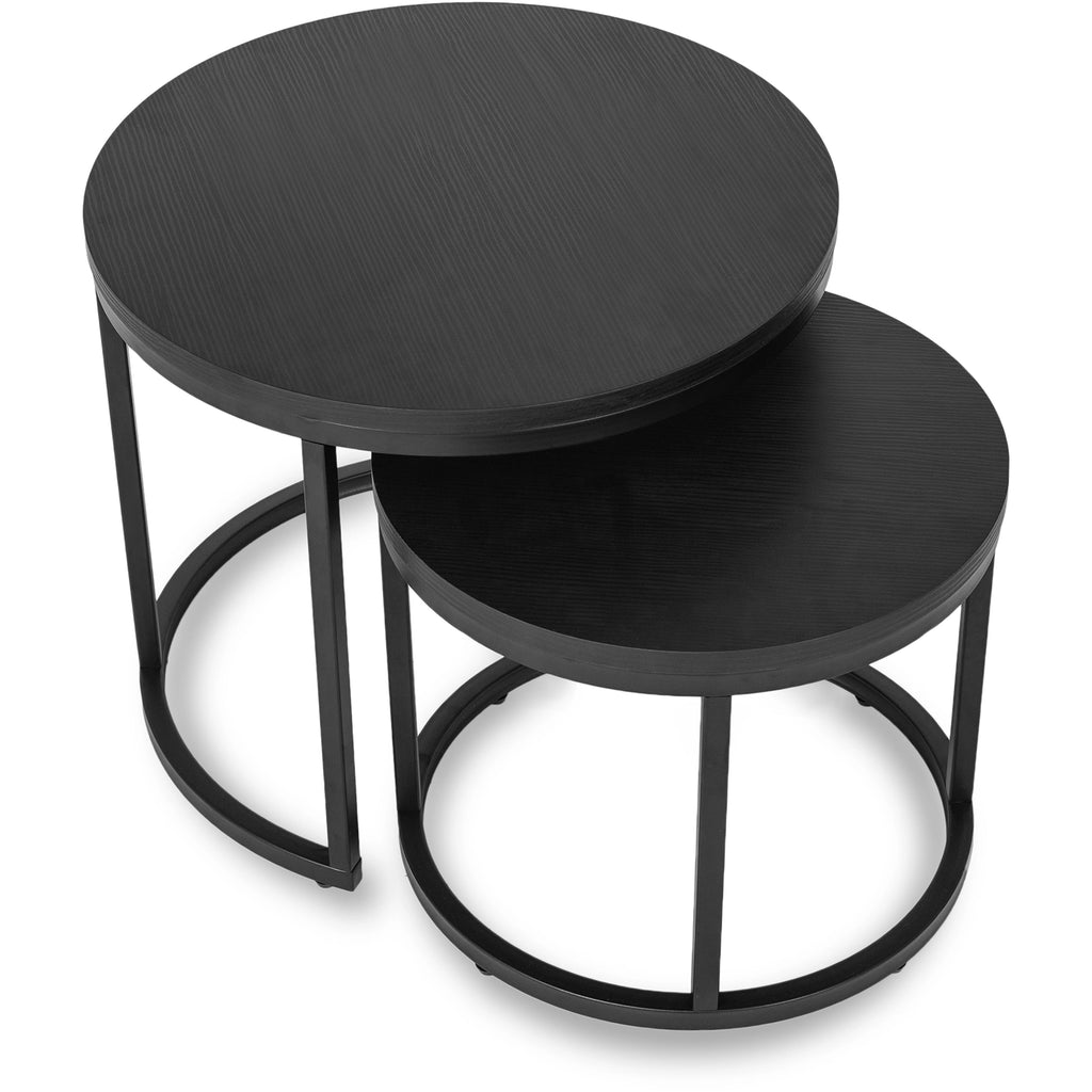 MANU Couchtisch-Set Schwarz