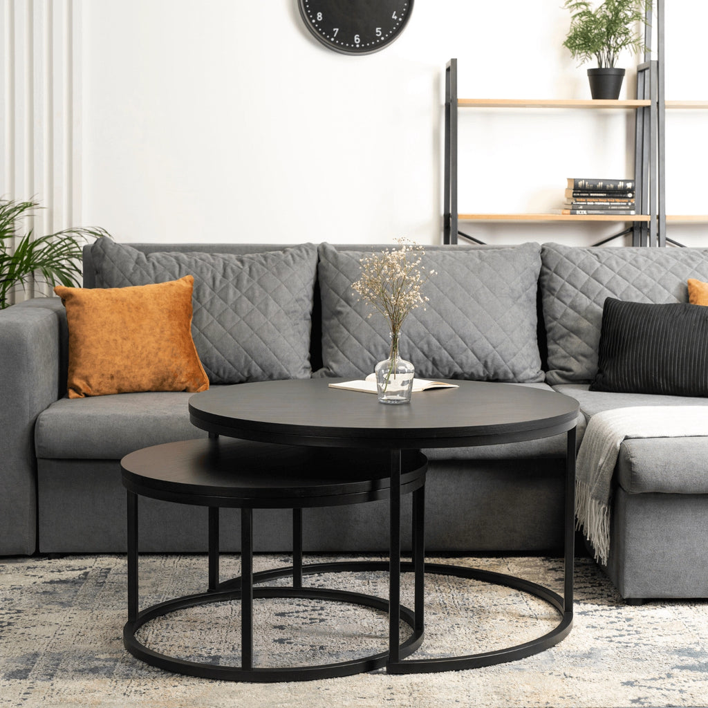 MANU MAX Couchtisch-Set Schwarz