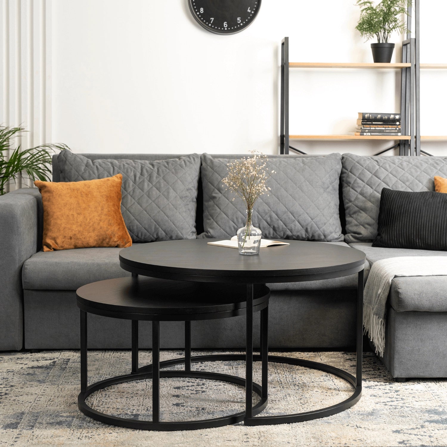 MANU MAX Couchtisch-Set Schwarz
