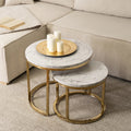 OLIS Couchtisch-Set Marmor Gold
