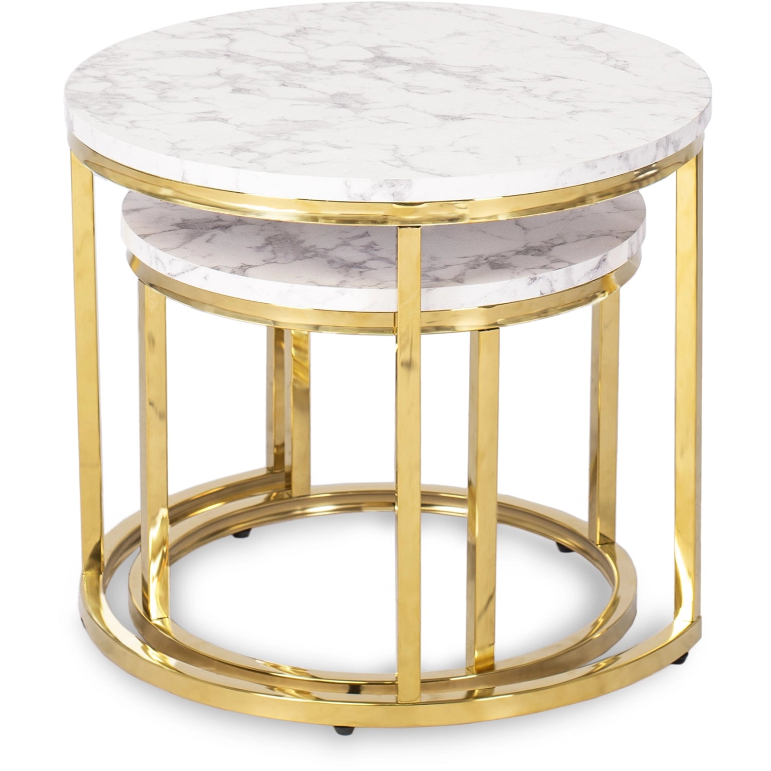 OLIS Couchtisch-Set Marmor Gold