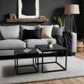 TEVET Couchtisch-Set Schwarz