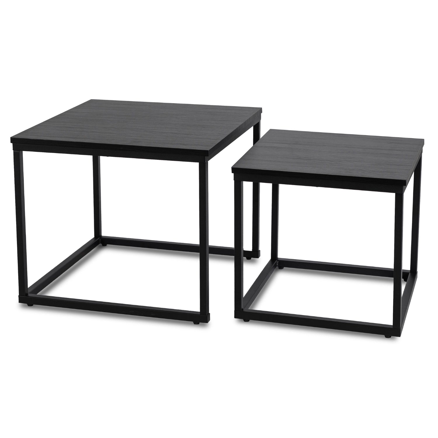 TEVET Couchtisch-Set Schwarz