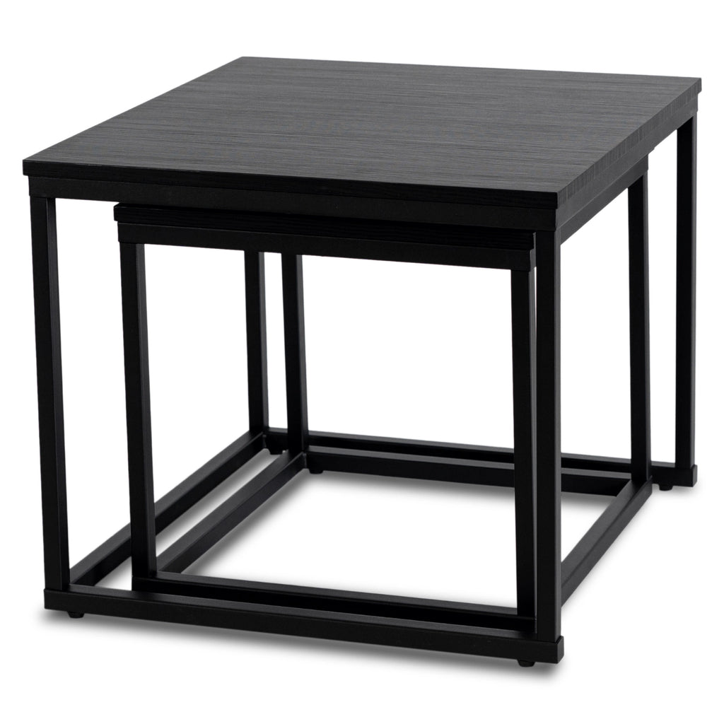 TEVET Couchtisch-Set Schwarz